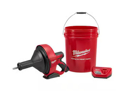 Milwaukee M12 12-V Lithium-Ion Cordless Drain Snake Auger W/ (1) 1.5Ah Battery,