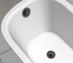 Artiwell Vintage Claw Foot Tub Drain Kit with Lift and Turn Bath Matte Black