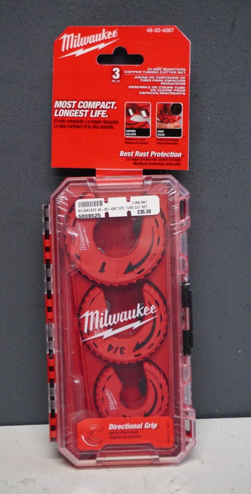 Milwaukee (48-22-4267) Close Quarters Copper Tubing Cutter Set- 3 Piece