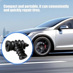 60PCS Tire Repair Plugs Rubber Nails Screw Type Puncture Seal Kit Vehicle