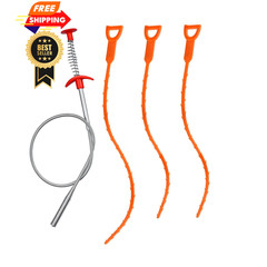 4PCS Drain Augers Hair Clog Remover, Bendable Cleaner, for Kitchen&hellip;