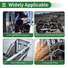 Motoforti 4.5&Prime; OD Straight Tubing Mandrel Tube Pipe 48&Prime; Length T304 Stainless&hellip;
