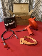 Vastar Drain Clog Remover & Tools Kit, 25Ft. Plumbing Snake Drain Auger