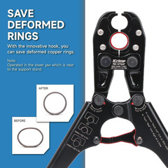 Icrimp PEX Pipe Crimping Tool, Convertible 1/2&Prime; & 3/4&Prime; Jaws | Convertible 1/2&Prime; &