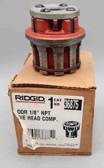 Ridgid 36875 1/8&Prime; Manual Pipe Threader Die Head NIB NOS