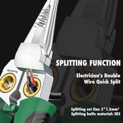 8-in-1 Wire Stripper Tool, with Non-Contact Voltage Detector & Safety Insulated