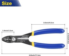 Compact 4-in-1 Multifunction Tool for Cutting, Clamping, and Stripping Wires