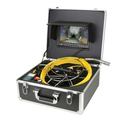 9&Prime; Self-Leveling Pipe Drain Industrial Endoscope Sewer Inspection Camera DVR 50M