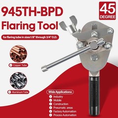 945TH-BPD 45&deg; Manual Flaring Tool for Copper Aluminum Tubing 1/8-3/4 O.D. HVAC