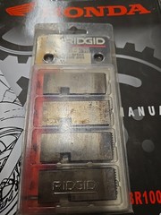 RIDGID 47895 1/2&Prime;-3/4&Prime; NPT HIGH SPEED STEEL 515 PIPE DIES