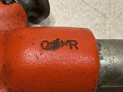 Ridgid OOR Manual Threading/Ratchet And 3/4&rdquo; NPT Die