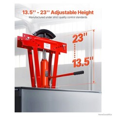 12 Ton Hydraulic Pipe Bender Manual Metal Tube Bending Machine 6 Dies 1/2 2