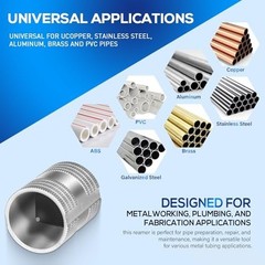 Inner/Outer Tube Reamer 1/4&Prime; to 1-1/4&Prime; Deburring Tool for Stainless Steel, Coppe