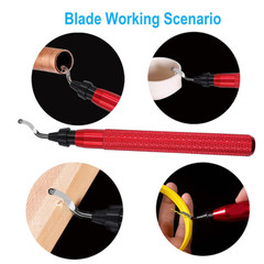 Deburring Tool Set with High Speed Steel Blades for Metal Plastic Pipes Aluminum