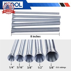 ICOOL 5pcs Spring Tubing Benders Set 1/4, 5/16, 3/8, 1/2, and 5/8 Inch for Soft