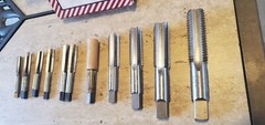 UNION 10 Piece TAP Thread Set , from 3/8&Prime; to 1&Prime; New USA MADE SAE
