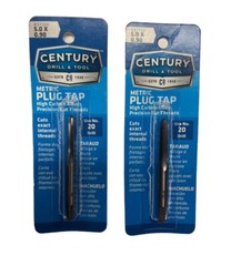 Century Drill & Tool 97309, 5.0 x 0.90 Metric Plug Tap (LOT OF 2) **SALE**