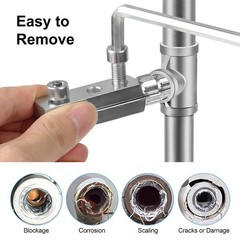2x Broken Pipe Screw Extractor & Faucet Valve Thread Remover Adjustable 13&ndash;18mm