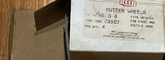 Reed 03507 Set of (4) HSI6-8 Wheels For Ductile N Cast Iron Pipe Hinged Cutter