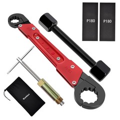 6-Piece Plumbing Tool Set &ndash; Angle Stop Wrench, Compression Sleeve Puller, Sandpa