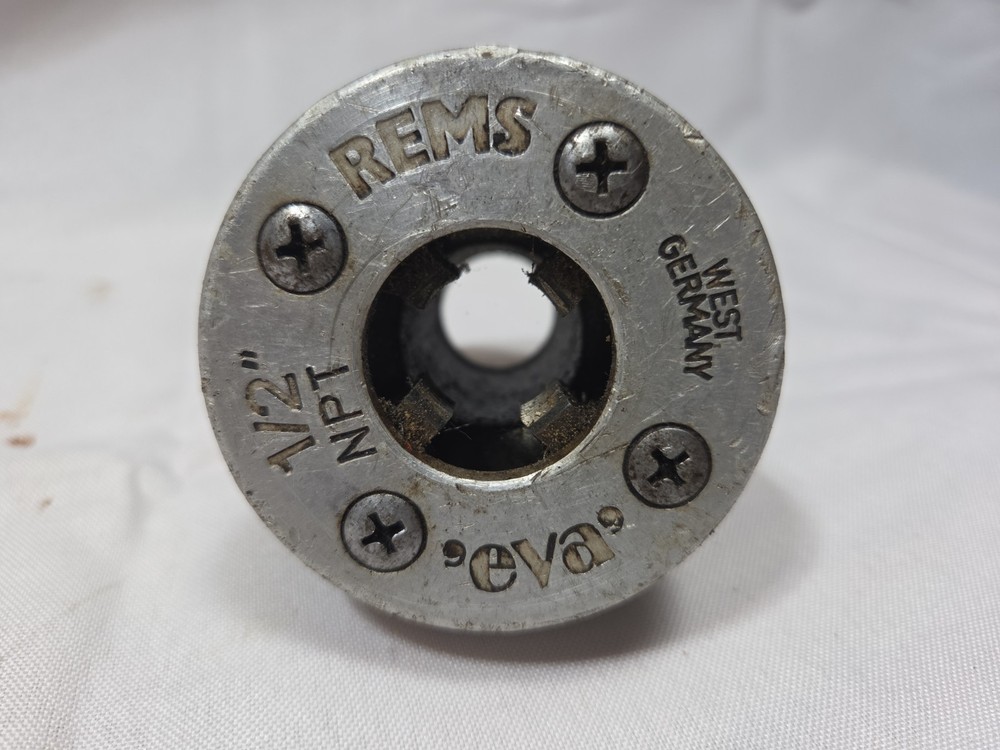 REMS 1/2&rdquo; NPT Die Head &ndash; Genuine REMS Pipe Threader Die &ndash; Amigo / Eva