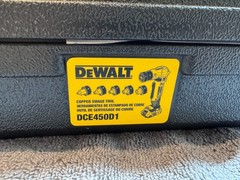 MINT &ndash; DEWALT 20V MAX Copper Swage Tool Kit DCE450D1 w/ 6 Heads, Battery & Case