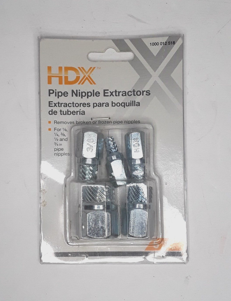 HDX Pipe Nipple Extractor Set (5-Piece)
