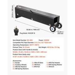 Uimoso 1/2&Prime; &ndash; 4&Prime; Electric PVC Conduit Heater Bender for Pipe Bending 2200W Power