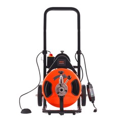 VEVOR&nbsp;Drain Cleaner Machine&nbsp;Electric Drain Auger 75&nbsp;FT x 1/2 In&nbsp;Auto Feed