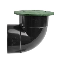 NDS 422G Pop-Up Drainage Emitter with Elbow fits 4-Inch 4 Inch, Green Plastic