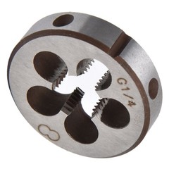 Alloy Steel 5 Chip Holes Thread Die Tool For Pipe Threading