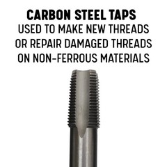 Drill America 1/8&Prime;-27 NPT Pipe Tap , Carbon Steel, DWTPT Series 1/8"