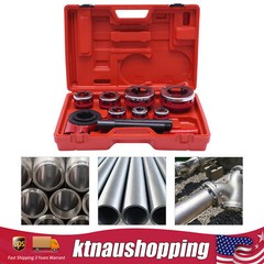 7 Size Pipe Threader Threading 3/8&Prime; to 2&Prime; Die Dies Set with Handle Ratchet A+