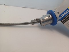 Kobalt 1/4&Prime; x 15-ft Carbon Wire Hand Drain Auger 1-1/4&Prime;-2&Prime; Drains NWT