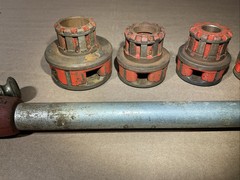Ridgid OO-R 3/8&rdquo; Thru 1&Prime; NPT Exposed Ratchet Threader Set No Chipped Teeth