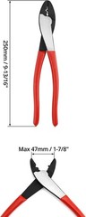 10&Prime; Steel Cable Wire Cutter Crimper Tool for 10-22 AWG Terminals & Connectors