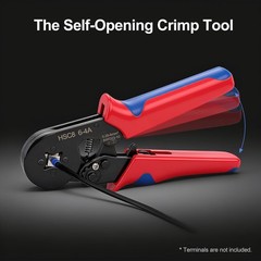 Baomain HSC8 6-4 Self-Adjustable Crimping Tool &ndash; Square 4-Sided Crimps for 23-10