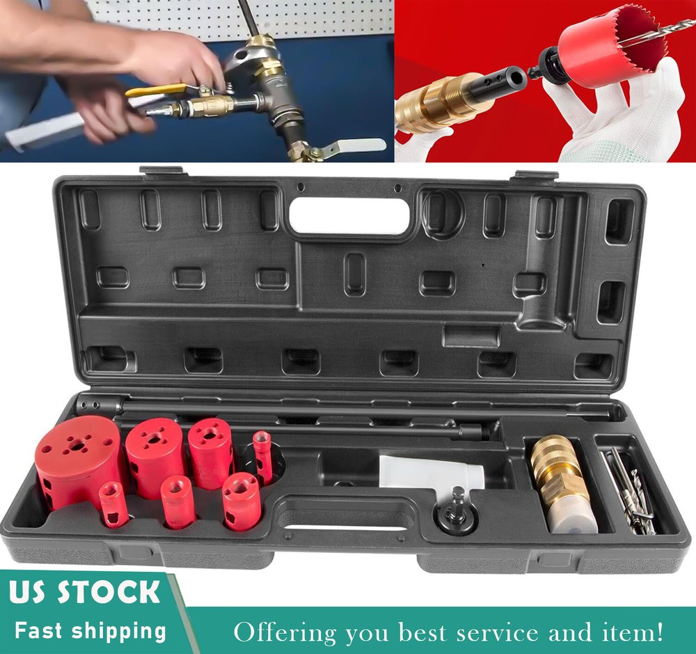 08350 DM3MECH Mechanical Hot Tapping Machine Kit Fits 3/4-4&Prime; Valves 300 psi