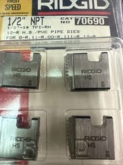 Ridgid 1/2&Prime;-14 1/2 NPT HS for PVC Pipe Dies (70690)