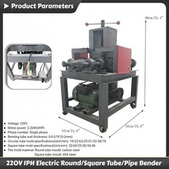 220V Single-phase 2.2KW Electric Round/Square Tube Bending Machine Pipe Bender