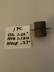 Pipe Cutting Wheel OD 1.60&rdquo;, Hub 1-124&rdquo;, Hole .37 No Markings Cutting NOS