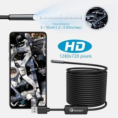 Pipe Inspection Camera Endoscope Video Sewer Drain Cleaner Waterproof Snake USB