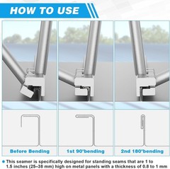 Heavy Duty Hand Seamer & Metal Bender Tool for Perfect Edges