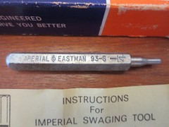 Vintage Imperial Eastman 93-S Swaging Tool Punch Set