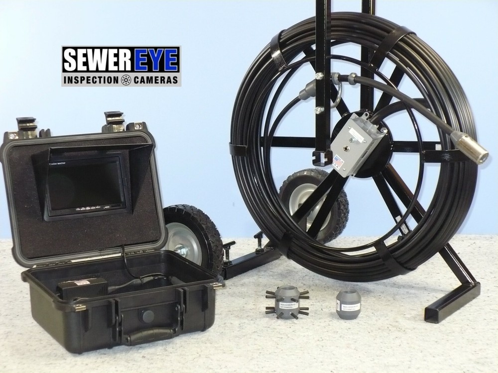 BATTERY/AC POWERED, SEWEREYE, SEWER CAMERA PIPE VIDEO INSPECTION CAMERA