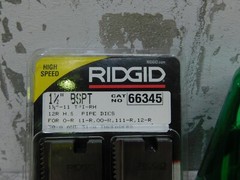 NEW Ridgid 66345 Dies, 1 1/2&Prime; BSPT, For 0-R, 1-R, 00-R, 111-R, 12-R Ratchets