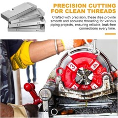 4Pieces High Speed Pipe Threading Dies Accessory For 1 2 Inch Pipe Multiple Use