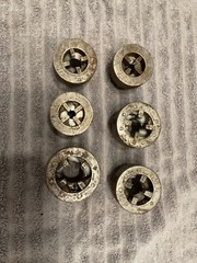 Toledo Pipe Threader Die Head Set of 6 3/4 1/8&Prime;, 1/4&Prime;, 3/8&Prime;, 1/2&Prime; misc lot