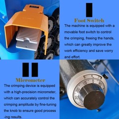 220V Hose Crimper High Pressure Hydraulic Hose Crimping Machine Pipe Shrinking