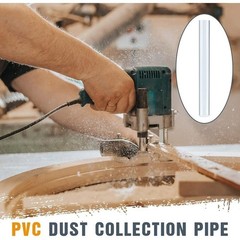 4 Sets Dust Collection Clear PVC Pipe 4 x 36 Inches Long Rigid Clear Tube
